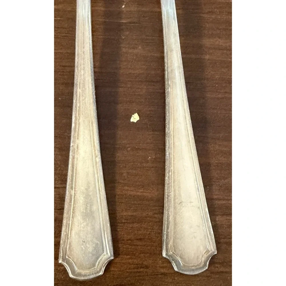 5 Vintage Oneida Hotel Plate Silverplate Demitasse Baby Spoons 4 3/8